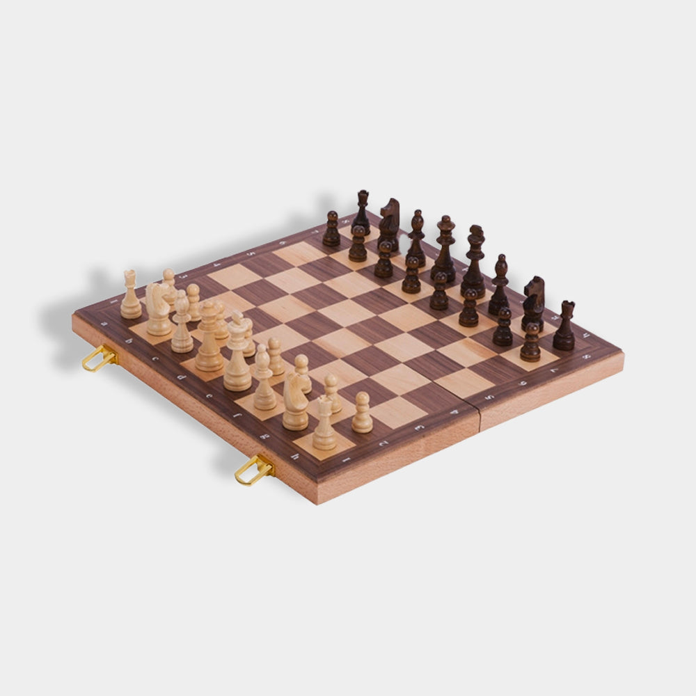 Wooden Chess Set in a Hinged Case - Irish Creative Stamping Ltd.