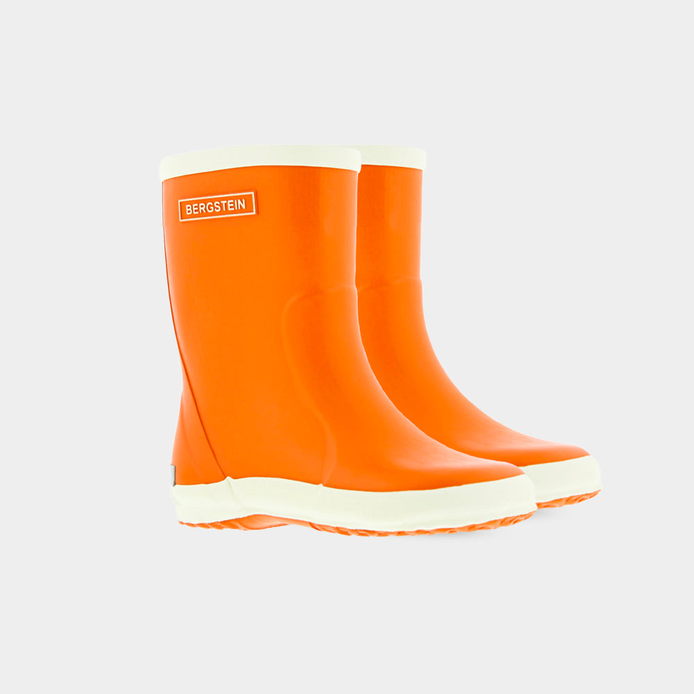 Orange rain outlet boots